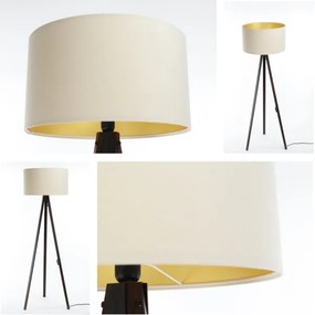 Lampada da terra STANDART 1xE27/60W/230V crema/wenge
