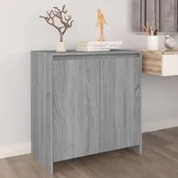 Credenza Grigio Sonoma 70x41x75 cm in Legno Multistrato cod mxl 8263