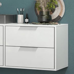 Kamalu - Mobile sospeso 120cm con 4 cassetti scorrevoli KSPR-120D