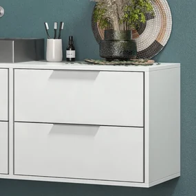 Kamalu - Mobile sospeso 120cm con 4 cassetti scorrevoli KSPR-120D