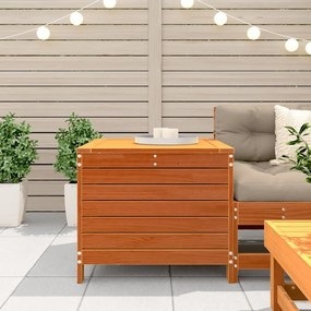 Poggiapiedi giardino marrone cera 62x63,5x53,5 cm massello pino
