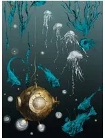 Edmond Petit Meeres-Tapete Nautilus gauche - Noir