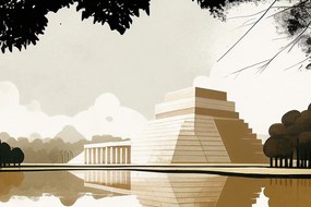Quadro su tela – Piramide Maya