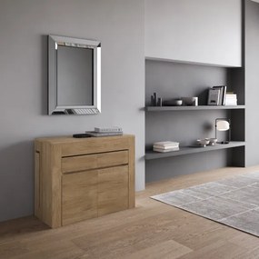 Consolle con doppia panca allungabile a 302 cm ELIA Quercia