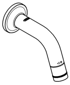 GROHE 20205000 - Valvola universale da 106 mm per montaggio a parete, cromo lucido