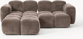 Divano componibile 3 posti con poggiapiedi sinistro/destro Tayla