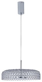 Lampadario LED a sospensione con filo LED/10W/230V 3000K cromo lucido diametro 35 cm