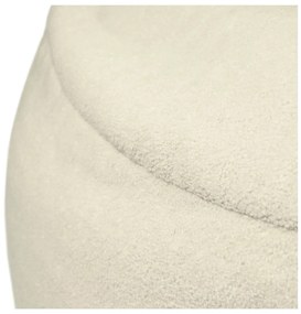Puof a sacco color crema con rivestimento in bouclé Om 135 – SLOWDOWN