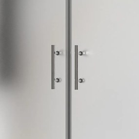 Box doccia 80x120 apertura saloon vetro satinato altezza 200h | KS2800AS - KAMALU