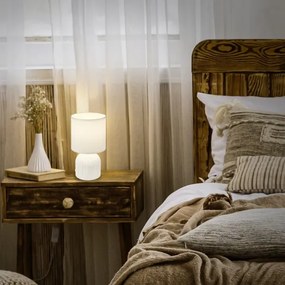 Brilo - Lampada da tavolo INO 1xE14/10W/230V bianca