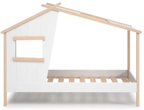 Letto per bambini in legno di pino bianco 90x190 cm Luba - Marckeric