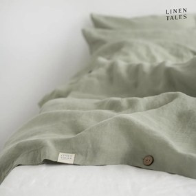 Biancheria verde chiaro per letto singolo 140x200 cm Sage - Linen Tales