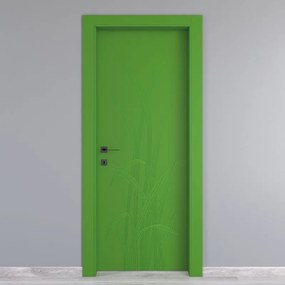 Porta battente Blades Green verde L 80 x H 210 cm destra