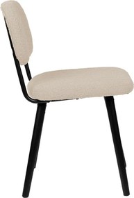 Sedia da pranzo color crema Jake – White Label