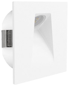 Faretto Ad Incasso Moderno Mecinos In Acciaio Bianco Led Integrato 2W 3000K