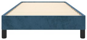 Giroletto blu scuro 90x190 cm in velluto