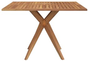 Set da pranzo per giardino 5 pz in legno massello di acacia