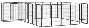 Box Cani 26 Pannelli Nero 50x100 Cm Acciaio Verniciato Polvere /