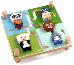 Labirinto di legno con animali - Spinamix