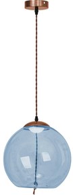 Lampada LED Da Soffitto Pensile Di Vetro Blu APP445-CP