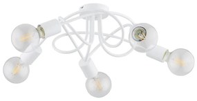 Lampadario a plafone BOSTON 5xE27/15W/230V bianco