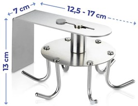 Organizzatore da cucina autoportante in acciaio inox - Maximex