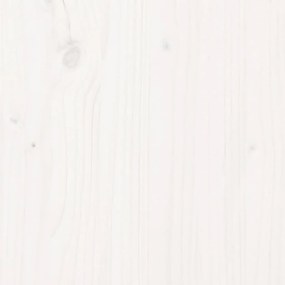Giroletto bianco in legno massello 135x190 cm 4ft6 double