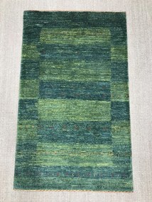 Loribaft Tappeto 130 x 80 Verde (Iran) Annodato A Mano