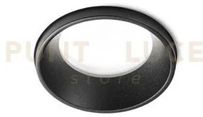 Thessaly faretto da incasso 1 luce bordo raso nero ip54 attacco gu1...