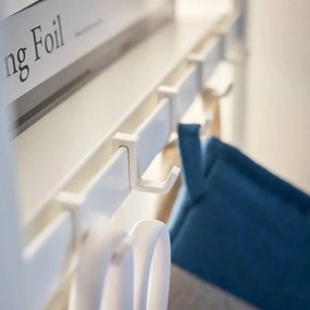 Scaffale bianco opaco in acciaio 60x170x46,5 cm Tower – YAMAZAKI