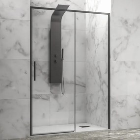 Porta doccia 140 cm colore nero vetro 6 mm altezza 200h | KLA4000N - KAMALU