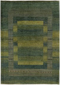 Loribaft Tappeto persiano 170 x 240 Verde (Iran) Annodato A Mano