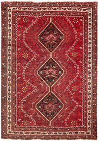 Shiraz Tappeto 310 x 220 Rosso (Iran) Annodato A Mano