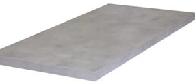 Top per lavabo Remix SENSEA L 90.4 x H 3.8 x P 49 cm grigio cemento truciolare, opaco, disponibile su misura