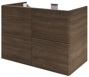 Mobile da bagno sotto lavabo SENSEA Neo  lucido L 90 x H 64 x P 48 cm 4 cassetti, lavabo non incluso