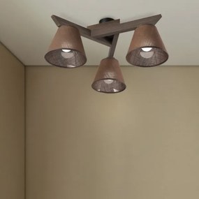 Brilagi - Lampadario LED ANTHONY 3xE14/40W/230V rovere noce/marrone
