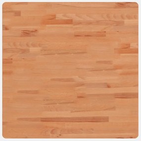 Piano per tavolo 70x70x2,5 cm quadrato legno massello di faggio