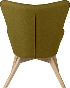 Poltrona con poggiapiedi verde Niko – Ropez