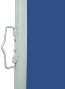 Tenda Laterale Retrattile per Patio 140x500 cm Blu