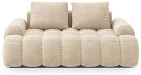 Divano beige con rivestimento in velluto 175 cm Linz – Cosmopolitan Design