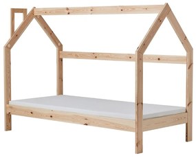 Letto in legno per bambini a forma di casa , 200 x 90 cm House - Pinio