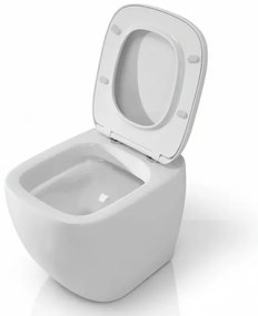 Sanitari filomuro rimless Rak Illusion con copriwater soft close