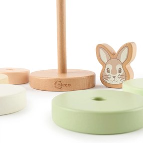 Bieco - Torre impilabile in legno - coniglietto Fine