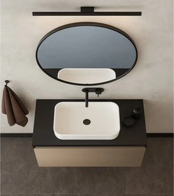 Mobile da bagno sospeso sotto lavabo Fusion L100 H40 P45 cm bronzo, 1 cassetto