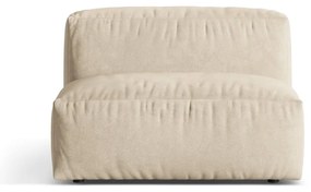 Parte divano componibile beige (solo con parte centrale) con rivestimento in velluto Martina – Micadoni