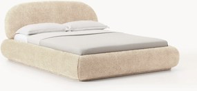 Letto imbottito in teddy bouclé con contenitore Alba