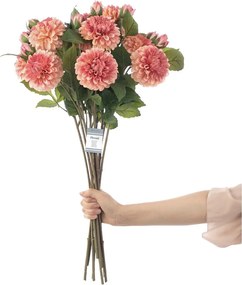 Set di fiori artificiali 10 pz (altezza totale 62 cm) Dahlia – Restilo