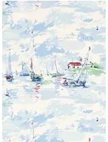 Vintagetapete Sail Away von Sanderson - Sky Blue