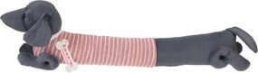 Paraspifferi per porta rosa/grigio 17x76 cm Sausage Dog – Rex London
