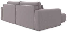 Divano angolare lavanda allungabile/con contenitore (con penisola a sinistra/con chaise lounge) con rivestimento in velluto Kapua – Makamii
